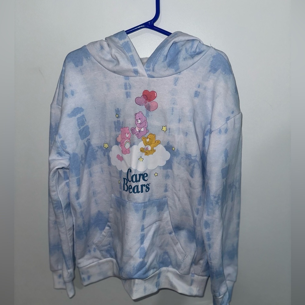 Kohl's Care Bears blue tye-die hoodie